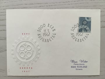1967 FDC Europamarken