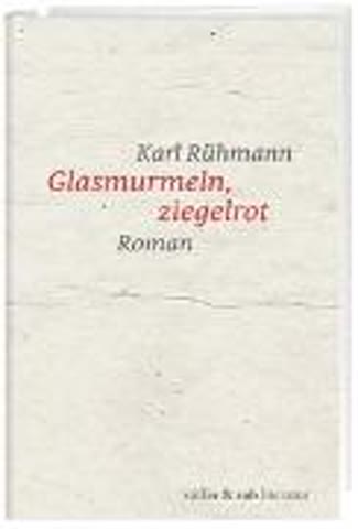 Glasmurmeln, ziegelrot
