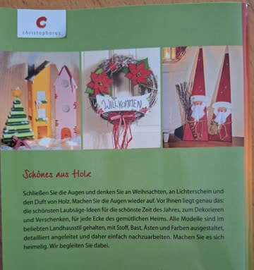 Laubsägen: Weihnachten im Landhausstil
