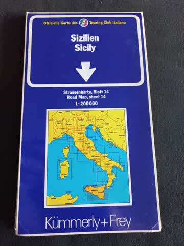 Sicilia Landkarte