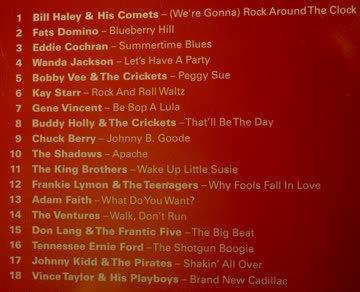 CD - Blick auf 50 Jahre Rock - Hits der 50er jahre