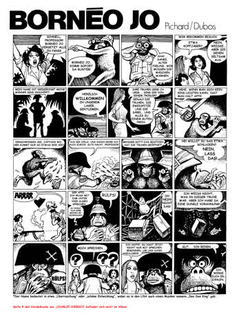 BORNEO JO - Pichard / Dubos Fan-Druck der Sonderseite