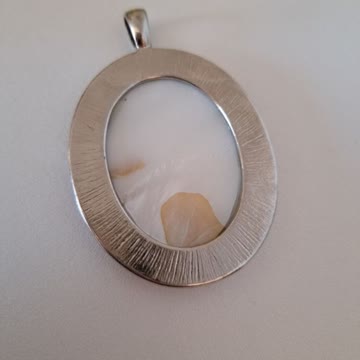 Anhänger Kette Blau silber Modeschmuck
