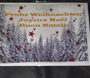 Weihnachtskarte A4
