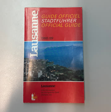 Stadtführer Lausanne 1988/89