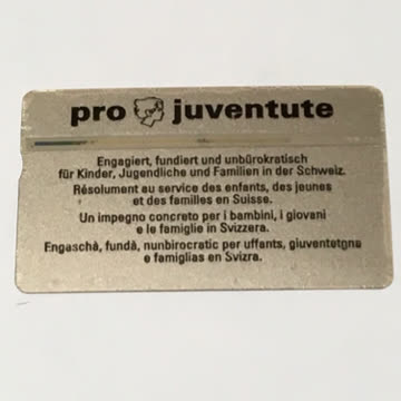 Taxcard pro juventute 1995