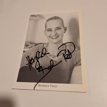 Exsila Artikel: Autogrammkarte Barbara Peter