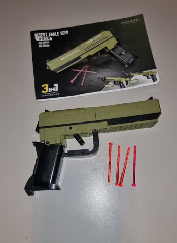 Neuwertige Bausteine waffe funktioniert