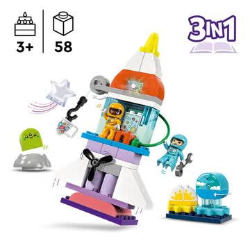 LEGO DUPLO 3-in-1-Spaceshuttle Abenteuer (10422) NEU