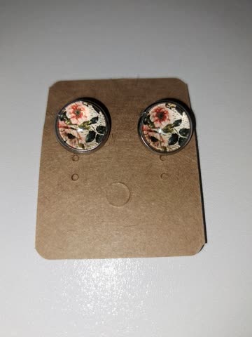Vintage Stil Boho Chic Floral Ohrclips Damen Frühling NEU
