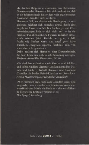 Dashiell Hammett: Das Haus in der Turkstreet