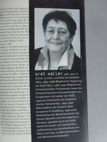 Die Grenzen der Solidärität - Gret Haller