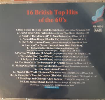 16 british top Hits of the 60's