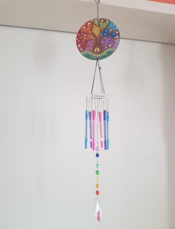 Wunderschönes Diamond Painting Windspiel