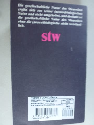 Fühlen, Denken, Handeln - Gerhard Roth