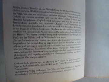 Fühlen, Denken, Handeln - Gerhard Roth