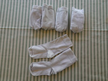 5 Paar weisse Socken Gr. 35-38