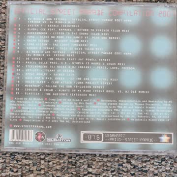 Streetparade 2001 Mixed by Dj Mind X