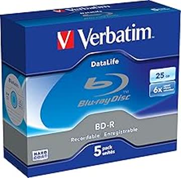 Verbatim Blu-ray Disc BD-R, 25 GB, 5 Stück