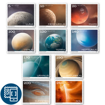 Briefmarken-Serie «Unser Sonnensystem»