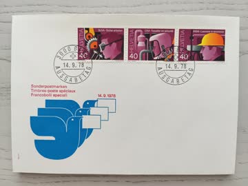 1978 FDC Werbemarken Zusammenhängend