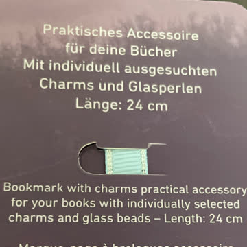 Neues blaues Lesezeichen von MOSES