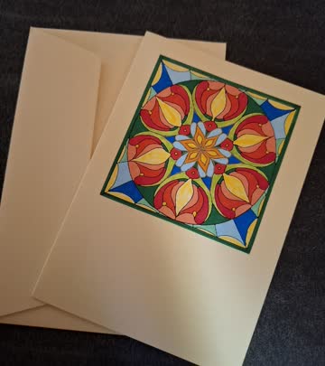 Kunstkarte mit Umschlag