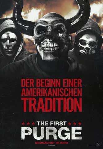 Filmposter - The First Purge - Der Beginn einer amerikanisch