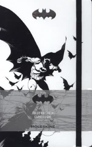 Moleskine Notizbuch Batman L/A5, Liniert, Hard Cover, Weiß