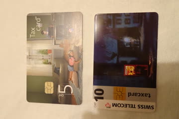 Set mit 5 verschiedenen Taxcards