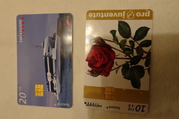 Set mit 5 verschiedenen Taxcards