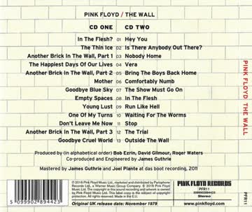 Pink Floyd - The Wall - 2 CD Digipak