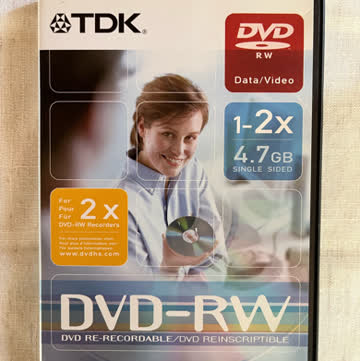 DVD-RW 4.7 GB, Marke TDK