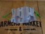 NEUE Stoff Maske Edelweiss blau - Handarbeit - E71