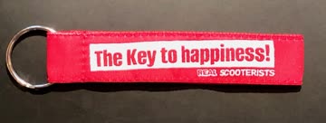 Schlüsselanhänger "The Key To Happiness!" rot * NEU *