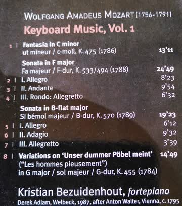 Mozart Sonatas Vol 1