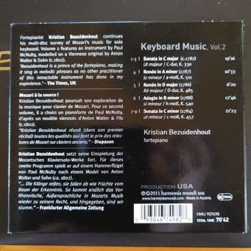 Mozart Keyboard Music Vol. 2