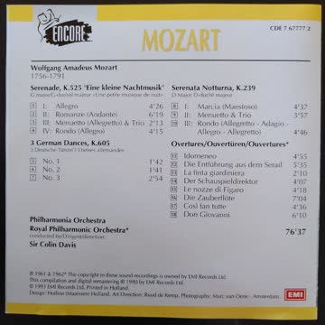 Mozart Overtures