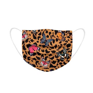 10 Stk. Einweg Masken Leopard