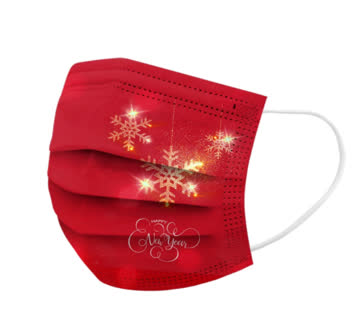 5 Stk. NEUE Einweg Masken Weihnachten - 221868