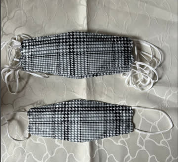 10 Stk. KN95 Masken grau-weiss in Fischform