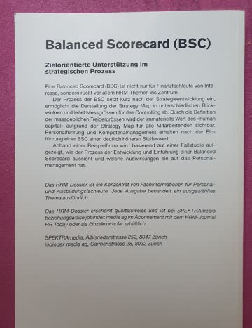 Balanced Scorecard (BSC)