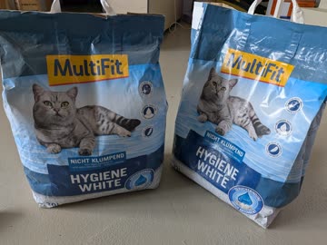 Katzenstreu zu verschenken