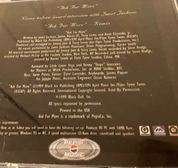 Pepsi Music ask for more Janet Jackson
