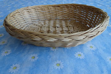 Schöner Korb, oval, Brotkorb