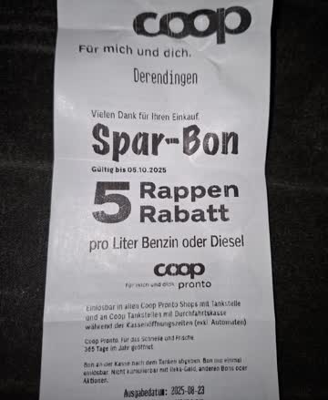 Coop Tankgutschein