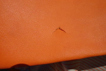 Strandtasche, Badetasche oben Stoff unten Kunstleder