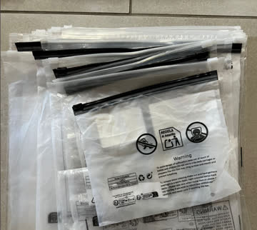 120 Plastik Verpackungen mit Schiebeverschluss