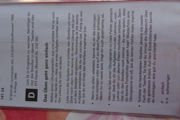 fit Lernkarten in Englisch Nr. D - Prepositions (ohne Gerät)