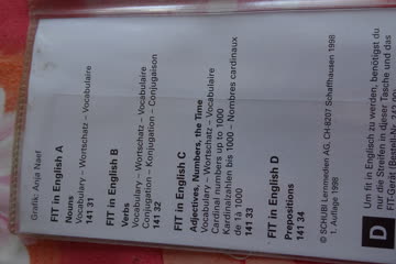 fit Lernkarten in Englisch Nr. D - Prepositions (ohne Gerät)